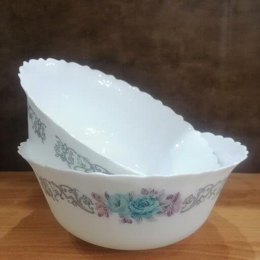 کاسه سالاد آرکوپال نلی آبی کد 180 بسته 2 عددی